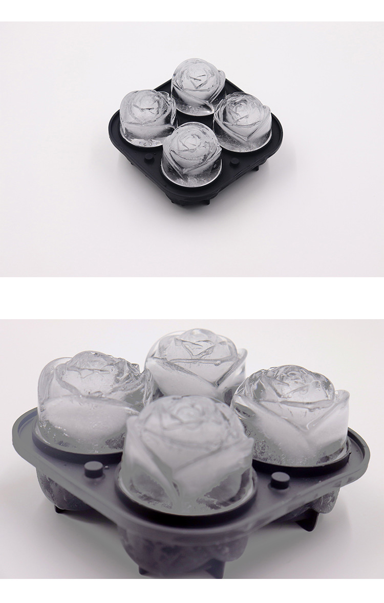 Rose Ice Mold Производство виски из силикона для льда