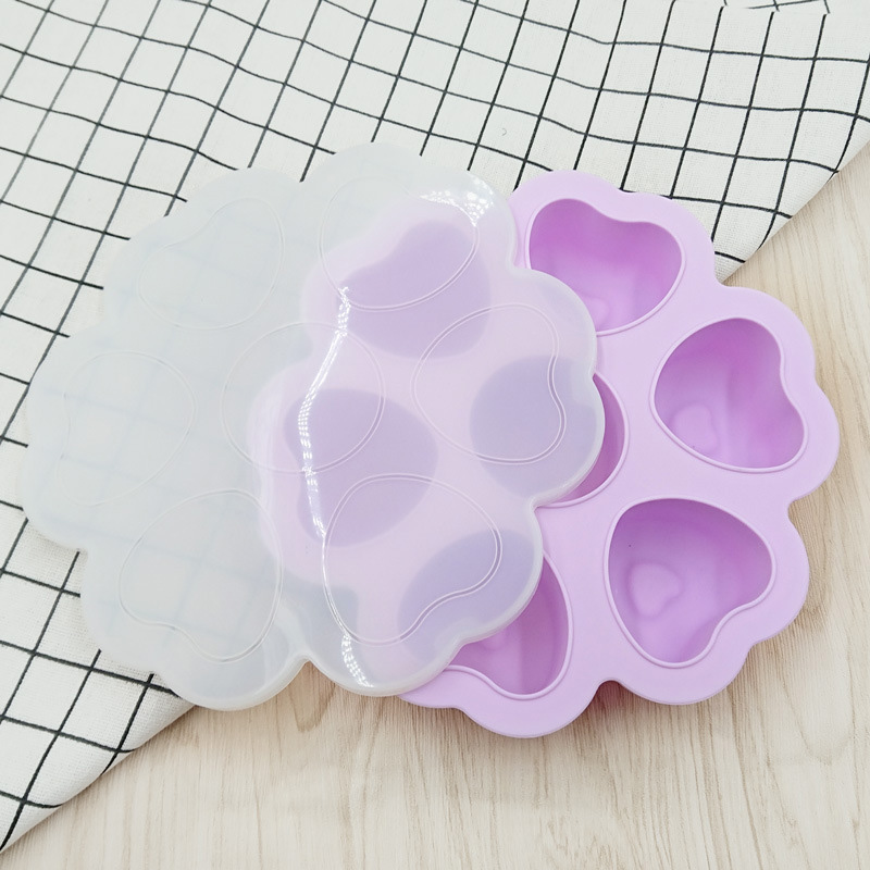 Custom Mini Heart Shapes Силиконовая форма для кубиков льда с крышками