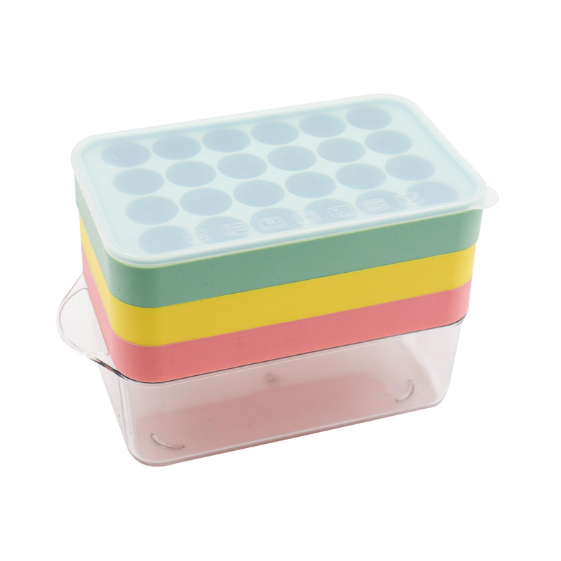 силиконовый лоток для кубиков льда, крышка и контейнер