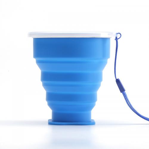 Amazon оптом Портативная складная силиконовая чашка для путешествий на открытом воздухе