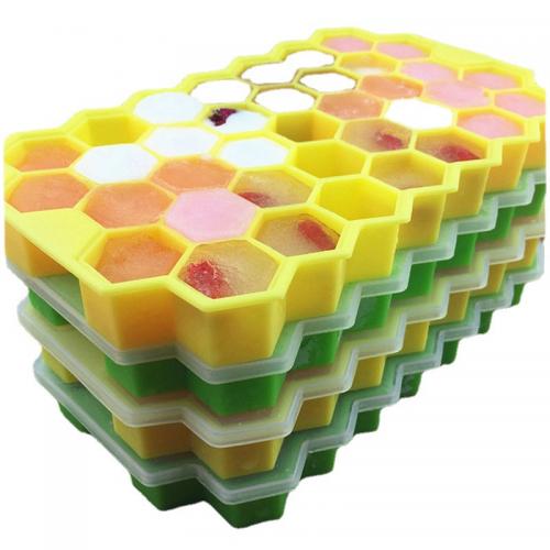 Многоразовая форма для кубиков льда силикона 37 решеток нестандартной конструкции создателя льда
